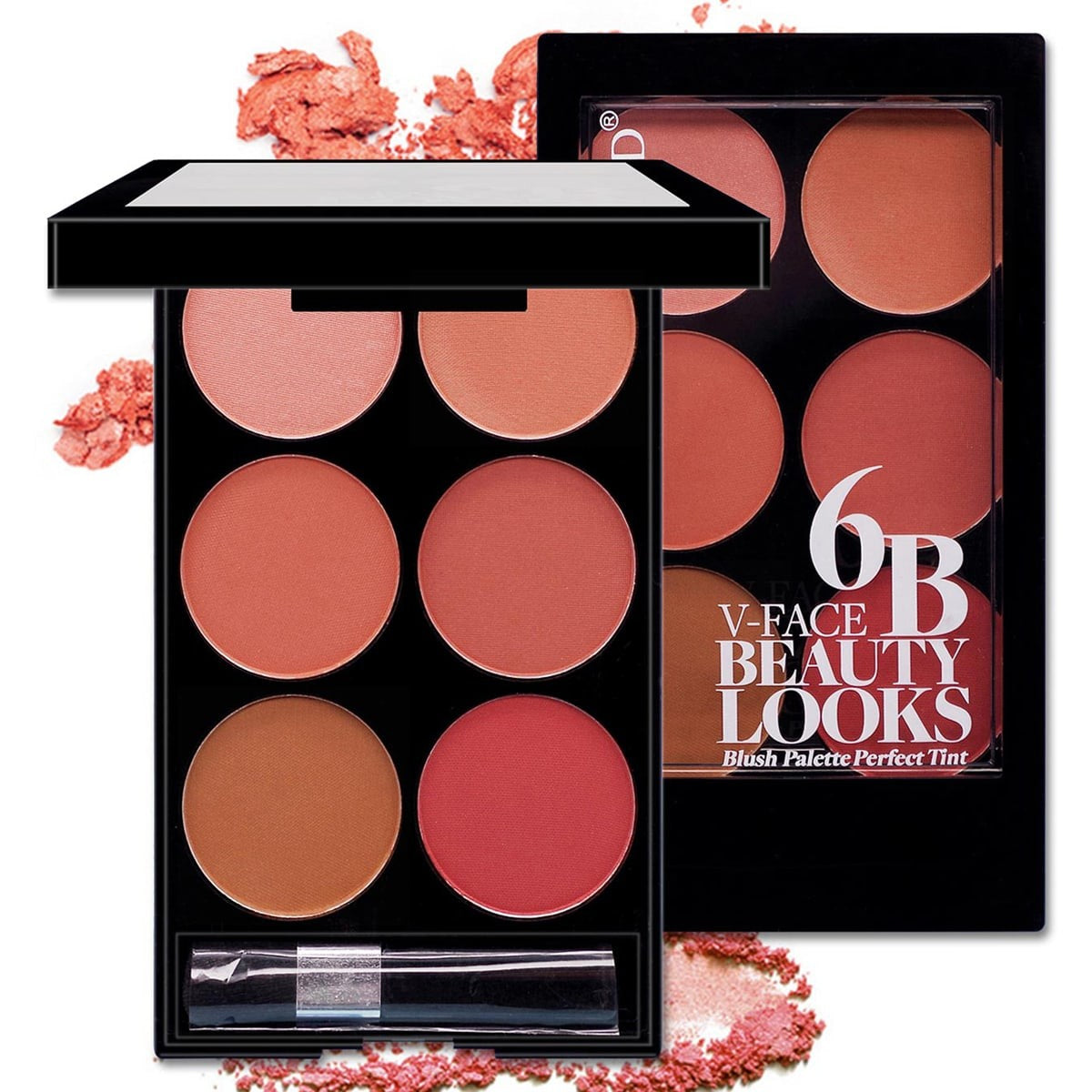 Paleta Multifuncional de Blush de 6 Cores