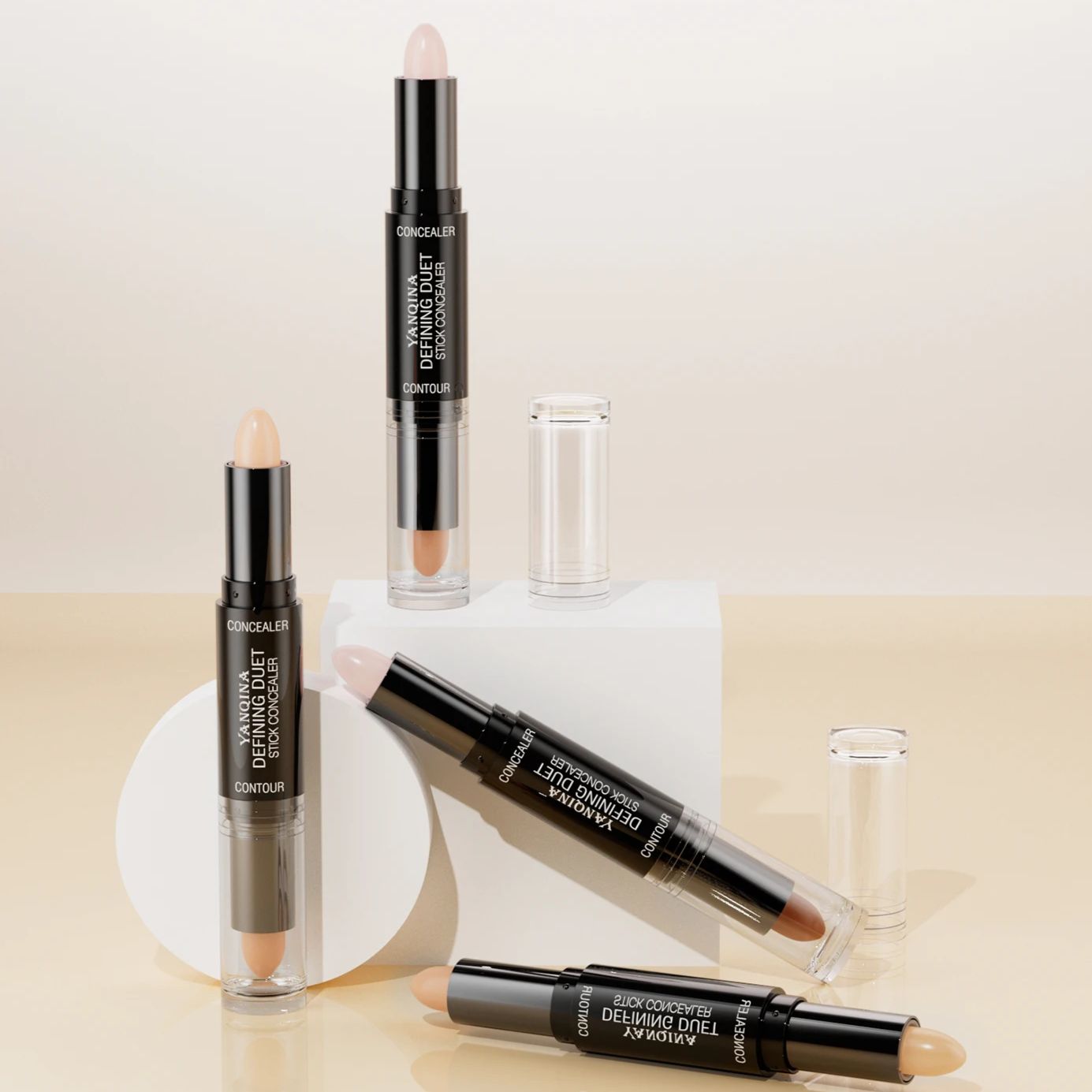 Bastão Contorno Duo 2 em 1 Yanqina