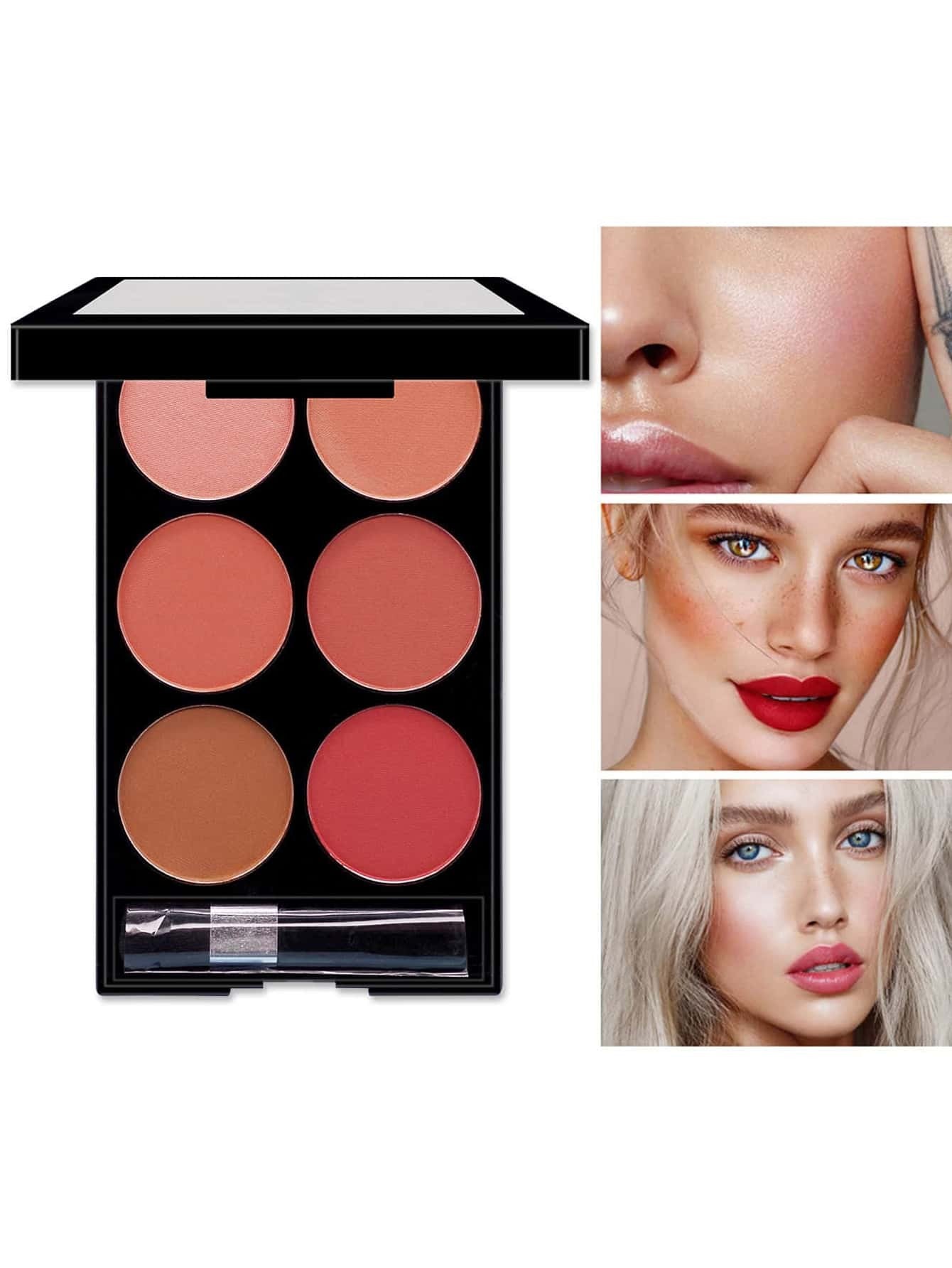 Paleta Multifuncional de Blush de 6 Cores